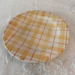 Laura Ashley Summer Garden 12” Plate, Hand Painted in England Vintage 1998